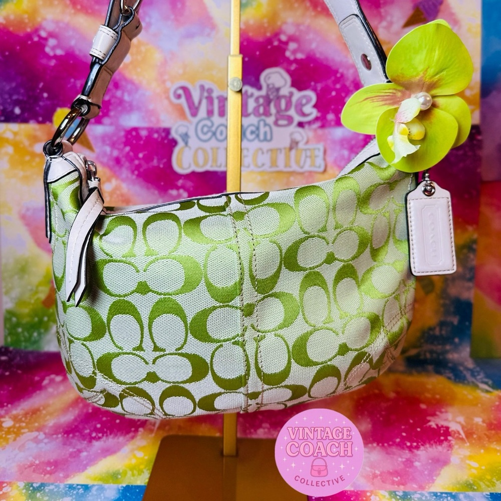Sold on depop 
Coach Mini Monogram Hobo Bag